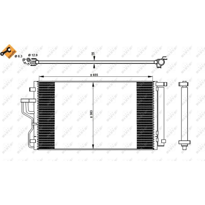Kondensatorius, oro kondicionierius NRF 350078