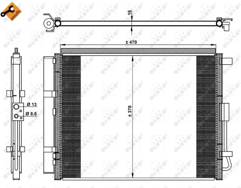 Kondensatorius, oro kondicionierius NRF 350230