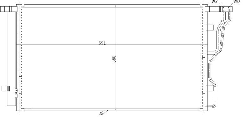 Kondensatorius, oro kondicionierius NRF 350486
