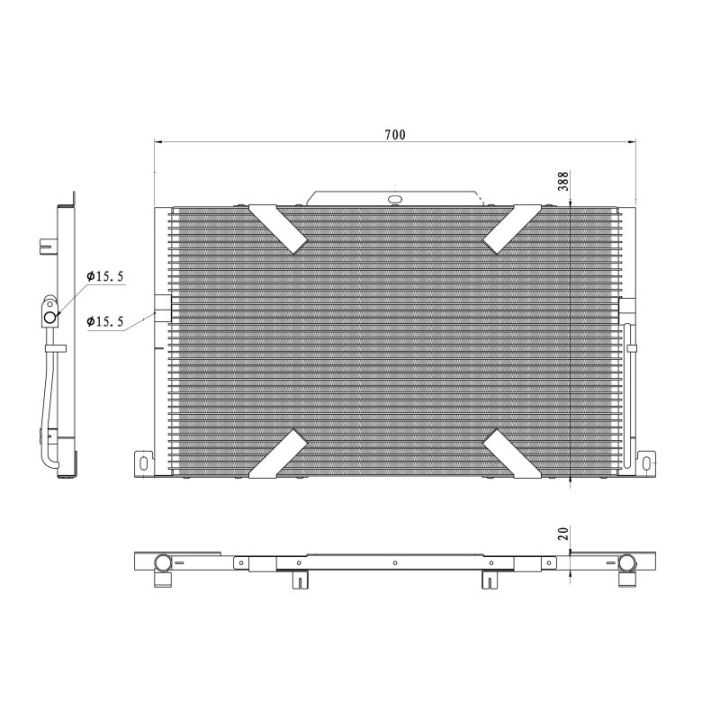 Kondensatorius, oro kondicionierius NRF 350489