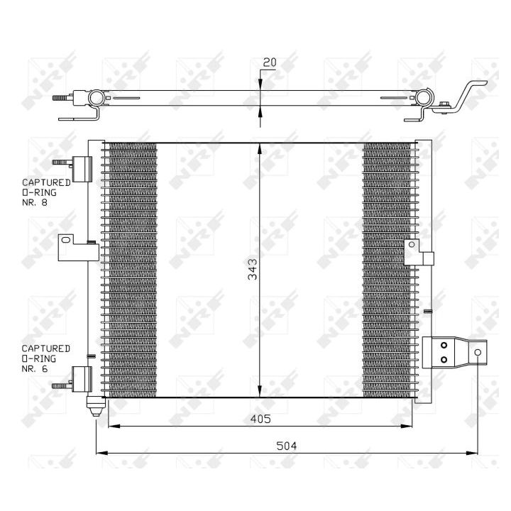 Kondensatorius, oro kondicionierius NRF 35360