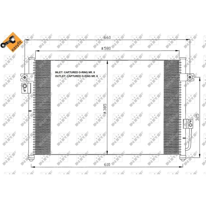 Kondensatorius, oro kondicionierius NRF 35426