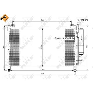 Kondensatorius, oro kondicionierius NRF 35870