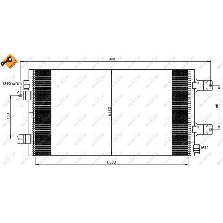 Kondensatorius, oro kondicionierius NRF 35880