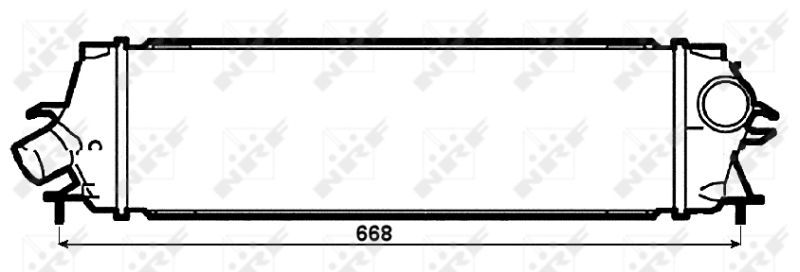 Tarpinis suslėgto oro aušintuvas, kompresorius NRF 30271