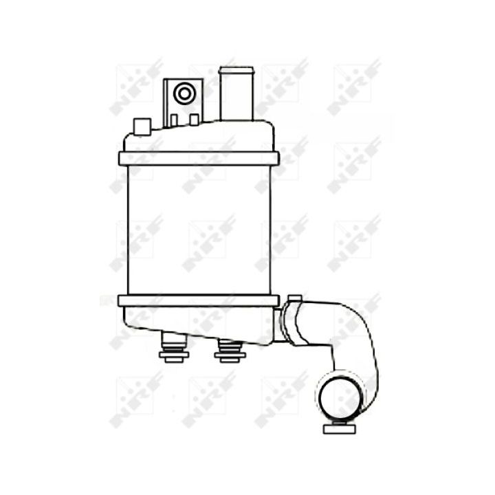 Tarpinis suslėgto oro aušintuvas, kompresorius NRF 30333