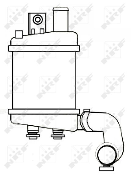 Tarpinis suslėgto oro aušintuvas, kompresorius NRF 30333