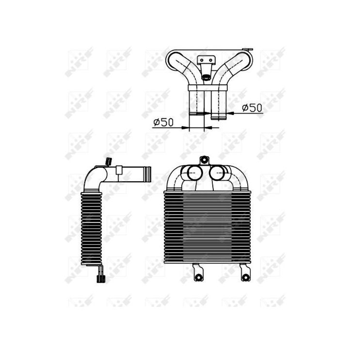 Tarpinis suslėgto oro aušintuvas, kompresorius NRF 30365
