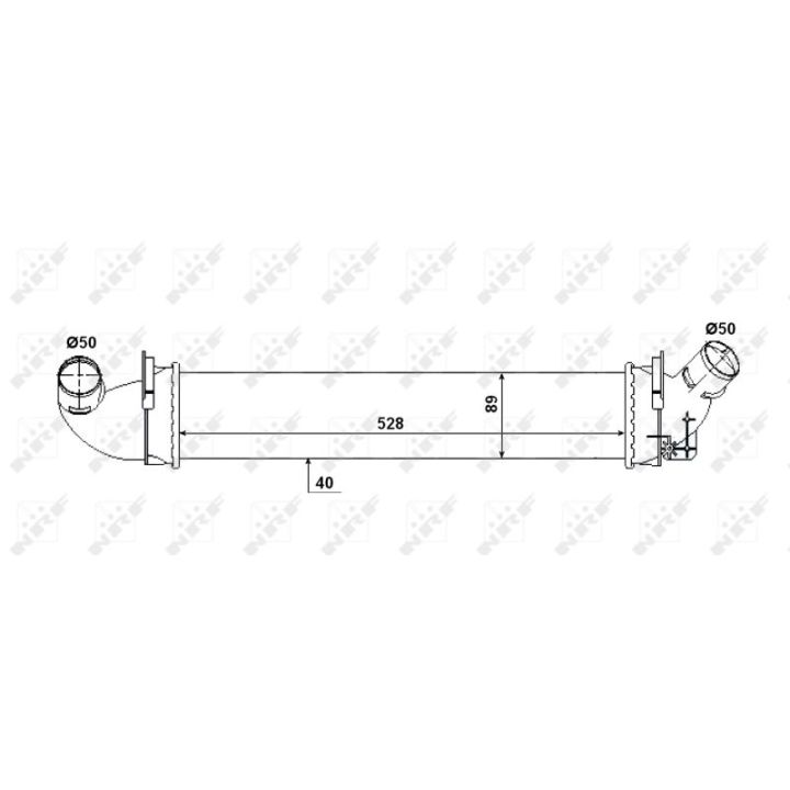 Tarpinis suslėgto oro aušintuvas, kompresorius NRF 30380