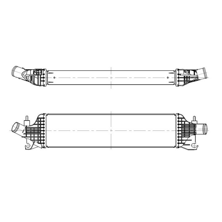 Tarpinis suslėgto oro aušintuvas, kompresorius NRF 309095