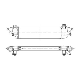 Tarpinis suslėgto oro aušintuvas, kompresorius NRF 309113