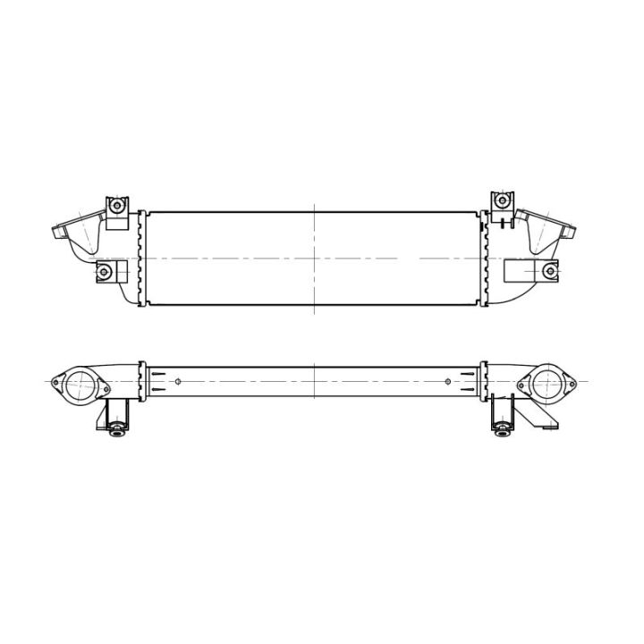 Tarpinis suslėgto oro aušintuvas, kompresorius NRF 309113