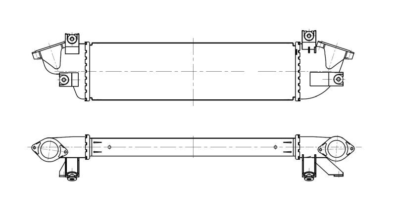 Tarpinis suslėgto oro aušintuvas, kompresorius NRF 309113