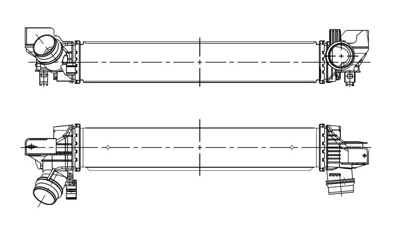 Tarpinis suslėgto oro aušintuvas, kompresorius NRF 309115