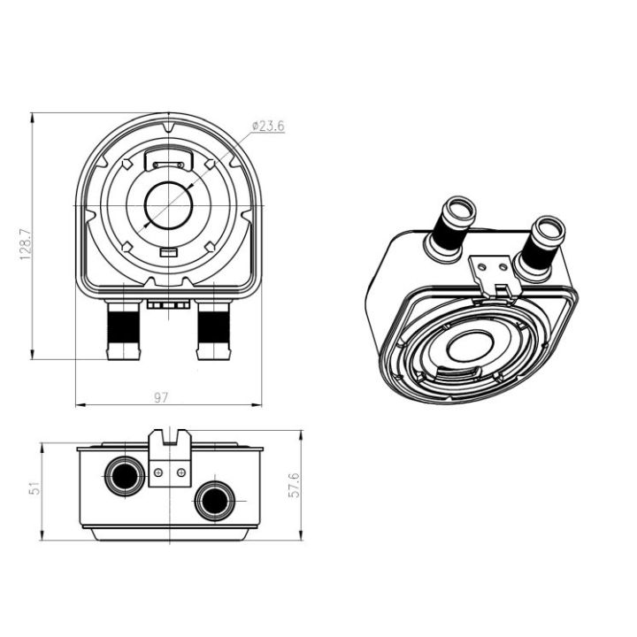 Alyvos aušintuvas, variklio alyva NRF 31836