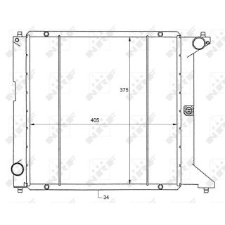 Radiatorius, variklio aušinimas NRF 50127
