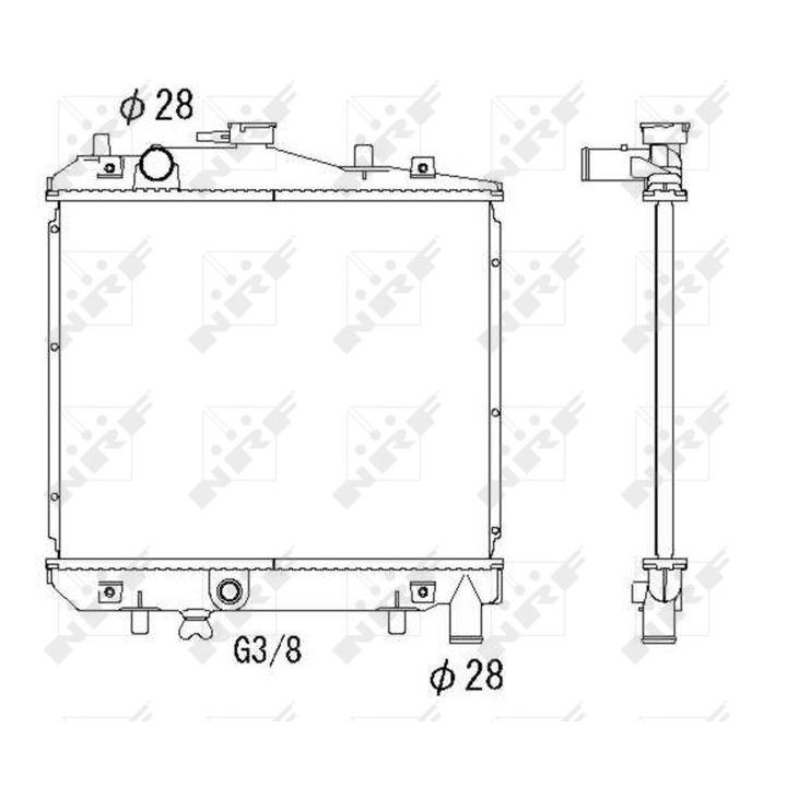 Radiatorius, variklio aušinimas NRF 506516