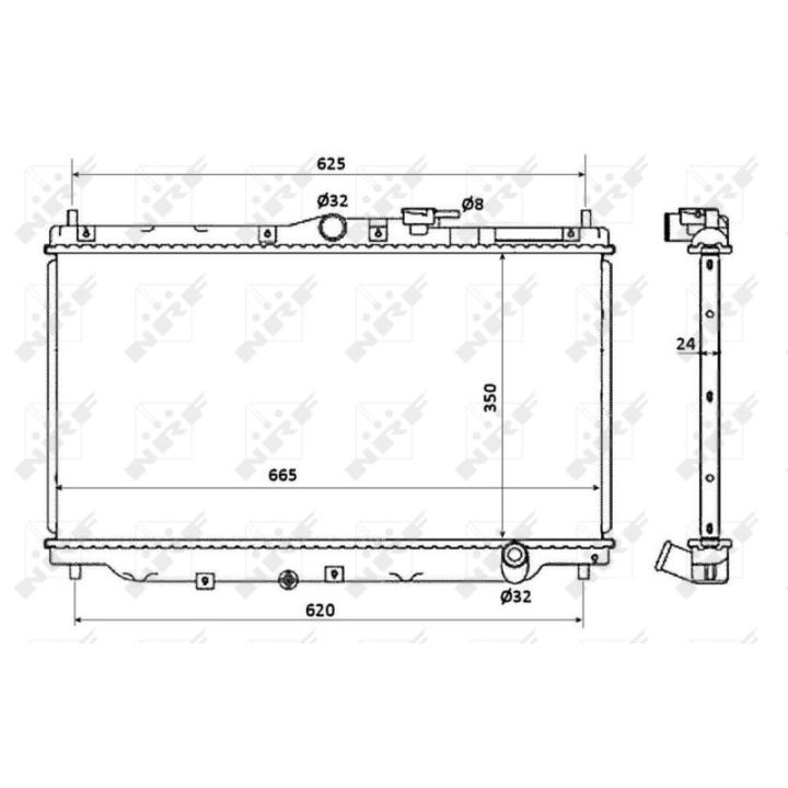 Radiatorius, variklio aušinimas NRF 507722