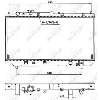 Radiatorius, variklio aušinimas NRF 509511