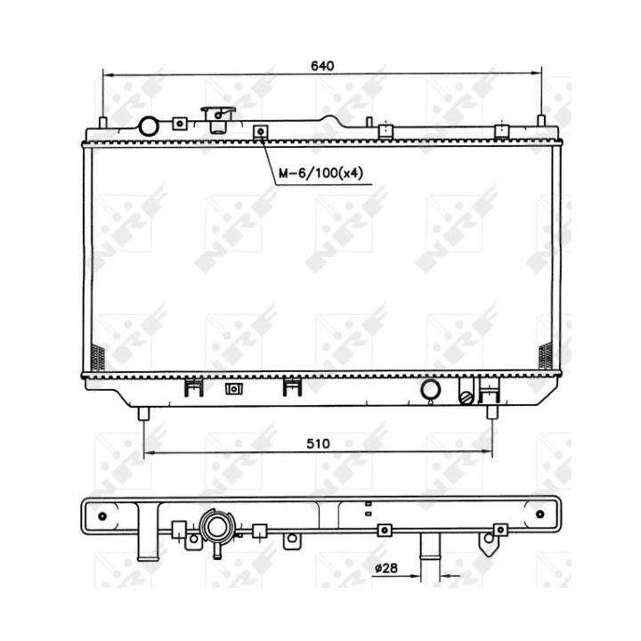 Radiatorius, variklio aušinimas NRF 509511