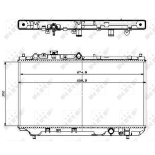 Radiatorius, variklio aušinimas NRF 509512