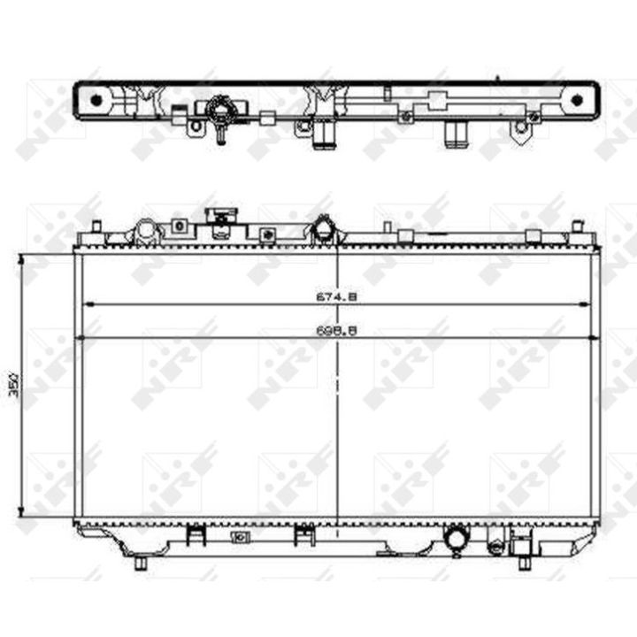 Radiatorius, variklio aušinimas NRF 509512