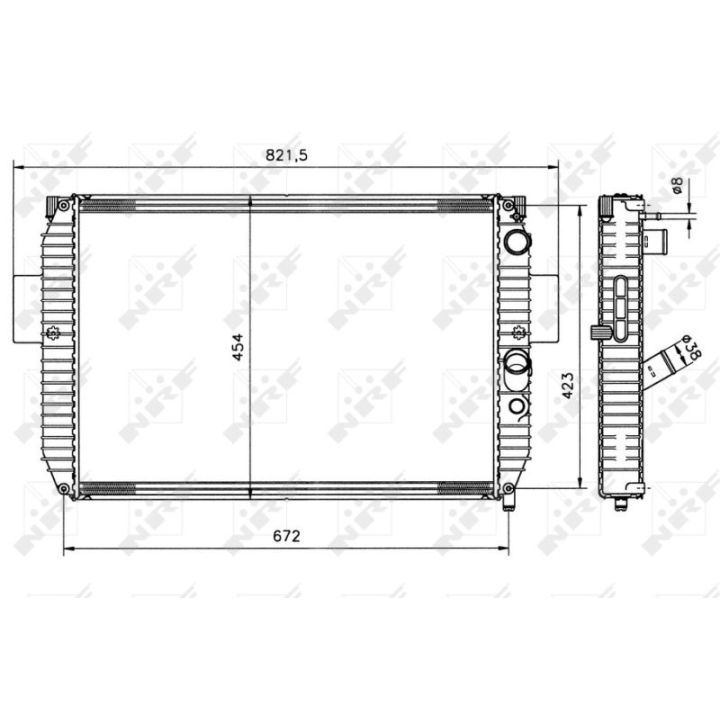 Radiatorius, variklio aušinimas NRF 51564