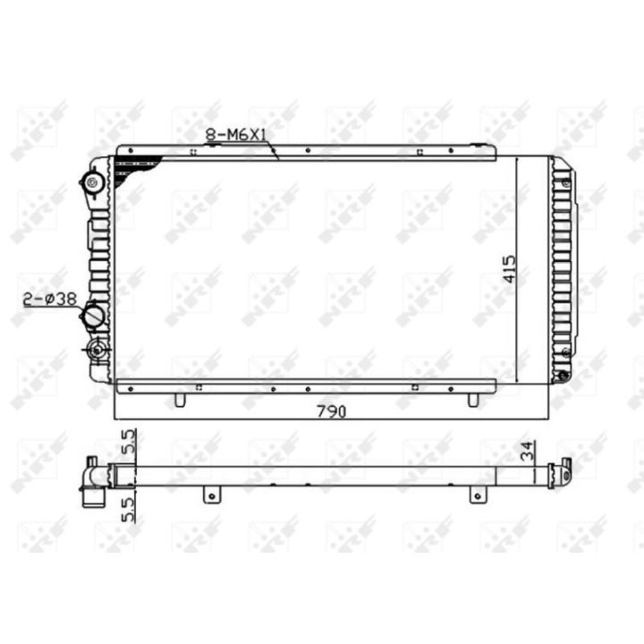 Radiatorius, variklio aušinimas NRF 52062A