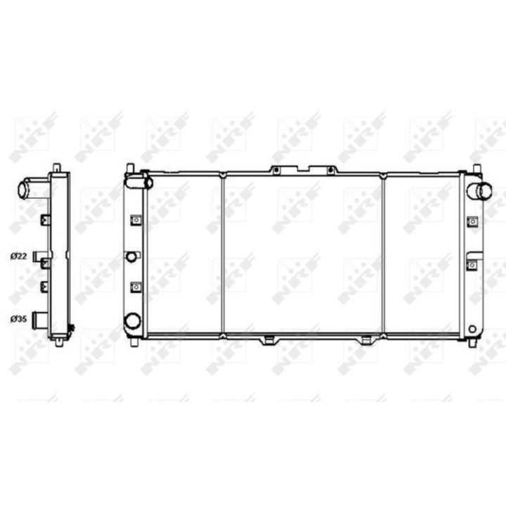 Radiatorius, variklio aušinimas NRF 52121