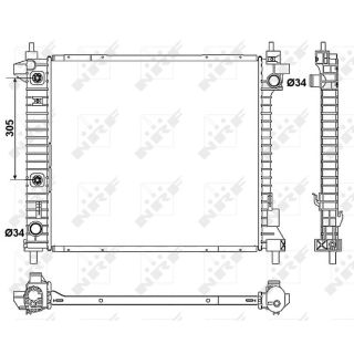 Radiatorius, variklio aušinimas NRF 53046