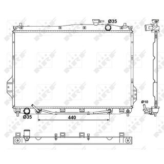 Radiatorius, variklio aušinimas NRF 53050