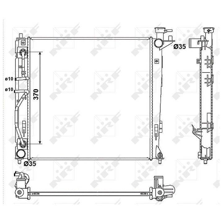 Radiatorius, variklio aušinimas NRF 53053