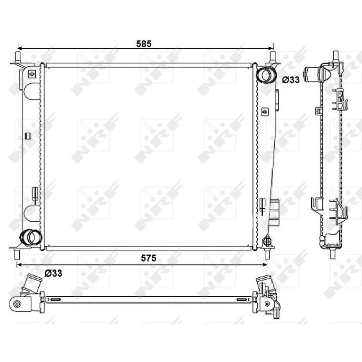 Radiatorius, variklio aušinimas NRF 53057
