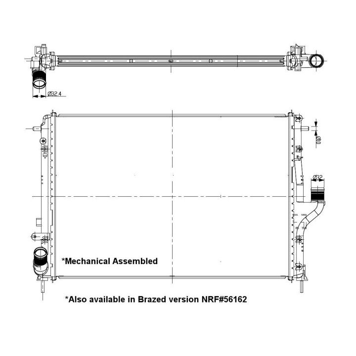 Radiatorius, variklio aušinimas NRF 53092