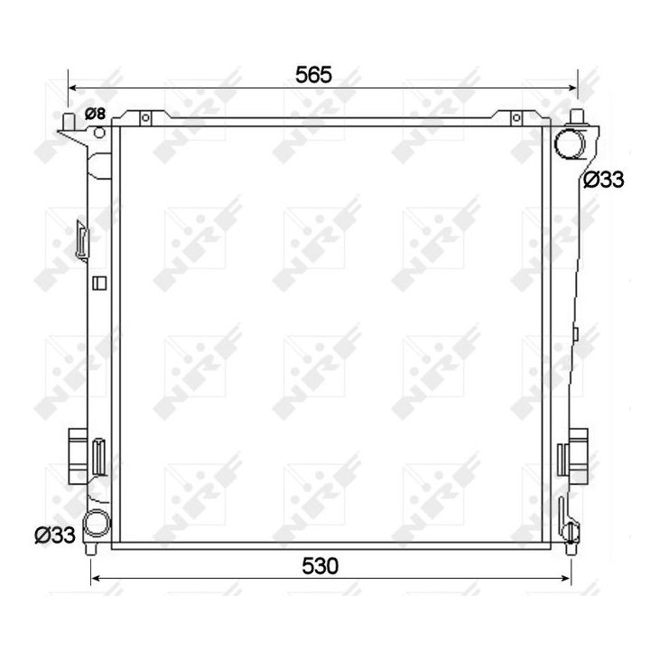 Radiatorius, variklio aušinimas NRF 53109