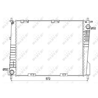Radiatorius, variklio aušinimas NRF 53125