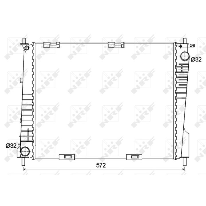 Radiatorius, variklio aušinimas NRF 53125