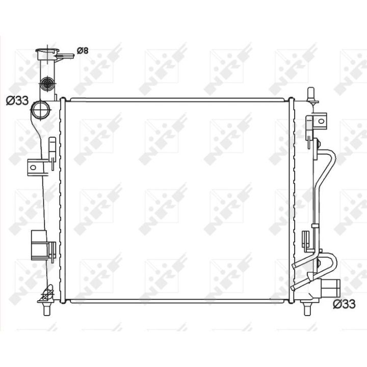 Radiatorius, variklio aušinimas NRF 53147