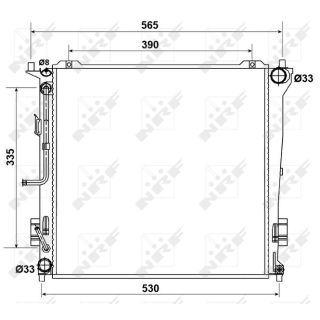 Radiatorius, variklio aušinimas NRF 53163
