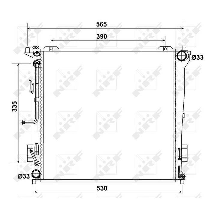 Radiatorius, variklio aušinimas NRF 53163