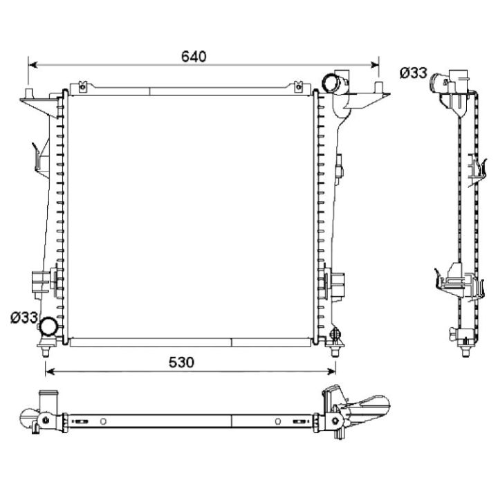 Radiatorius, variklio aušinimas NRF 53164