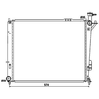 Radiatorius, variklio aušinimas NRF 53174