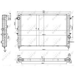 Radiatorius, variklio aušinimas NRF 53197