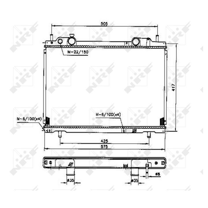 Radiatorius, variklio aušinimas NRF 53200