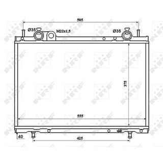 Radiatorius, variklio aušinimas NRF 53201