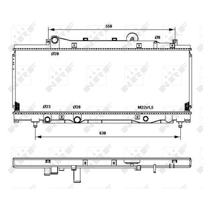 Radiatorius, variklio aušinimas NRF 53202