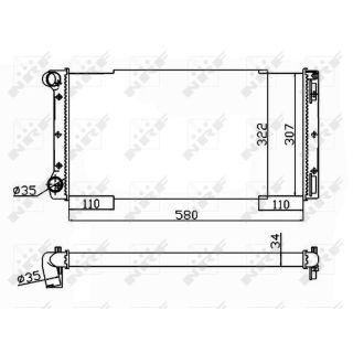 Radiatorius, variklio aušinimas NRF 53229
