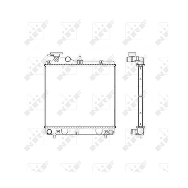 Radiatorius, variklio aušinimas NRF 53257