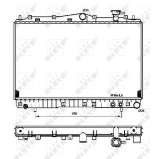 Radiatorius, variklio aušinimas NRF 53259