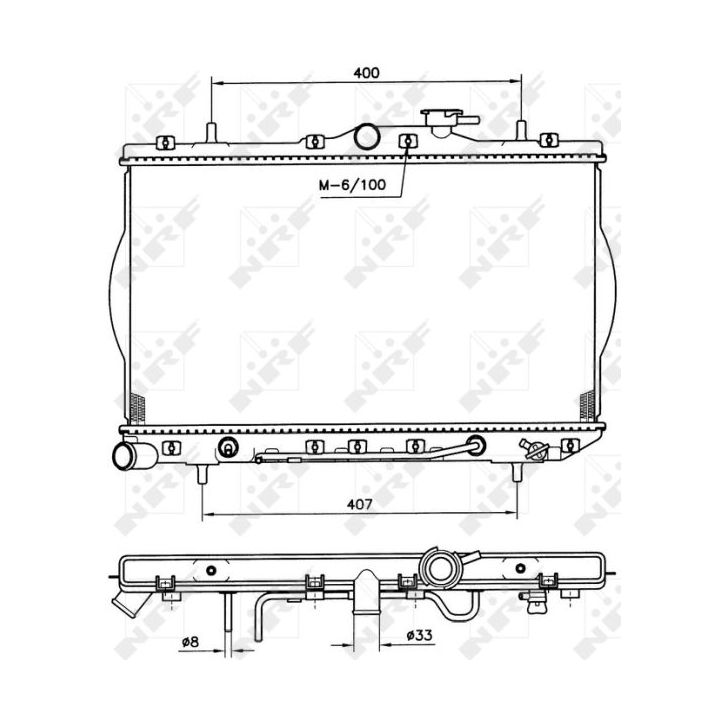 Radiatorius, variklio aušinimas NRF 53261
